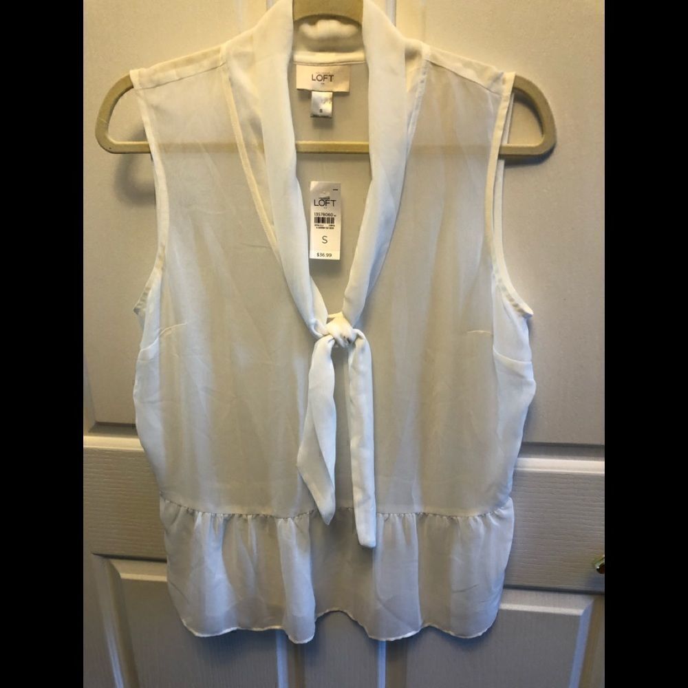 Loft sheer top 